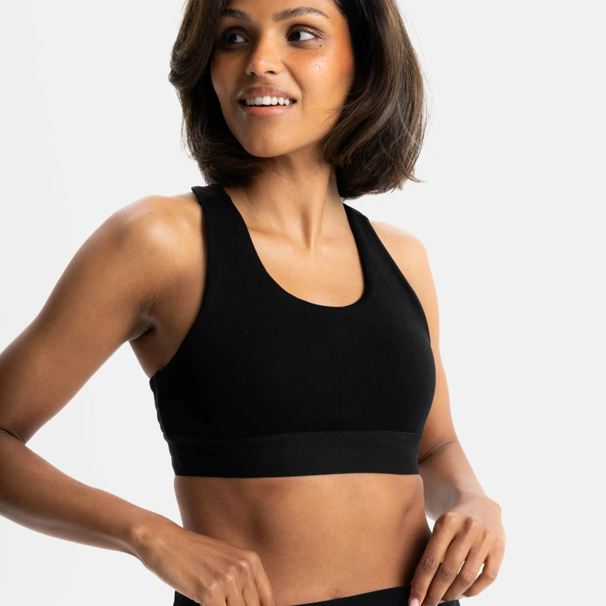 BREATH | Natural Sportsbra | Black – Bild 2