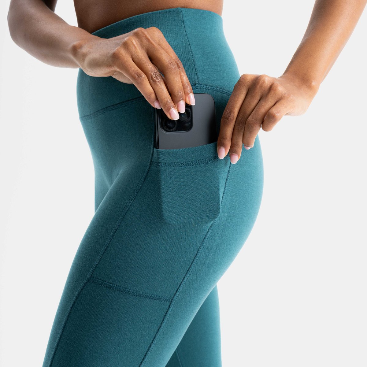 ELEVATE | Natural Sport Leggings | Deep Sea Green – Bild 5