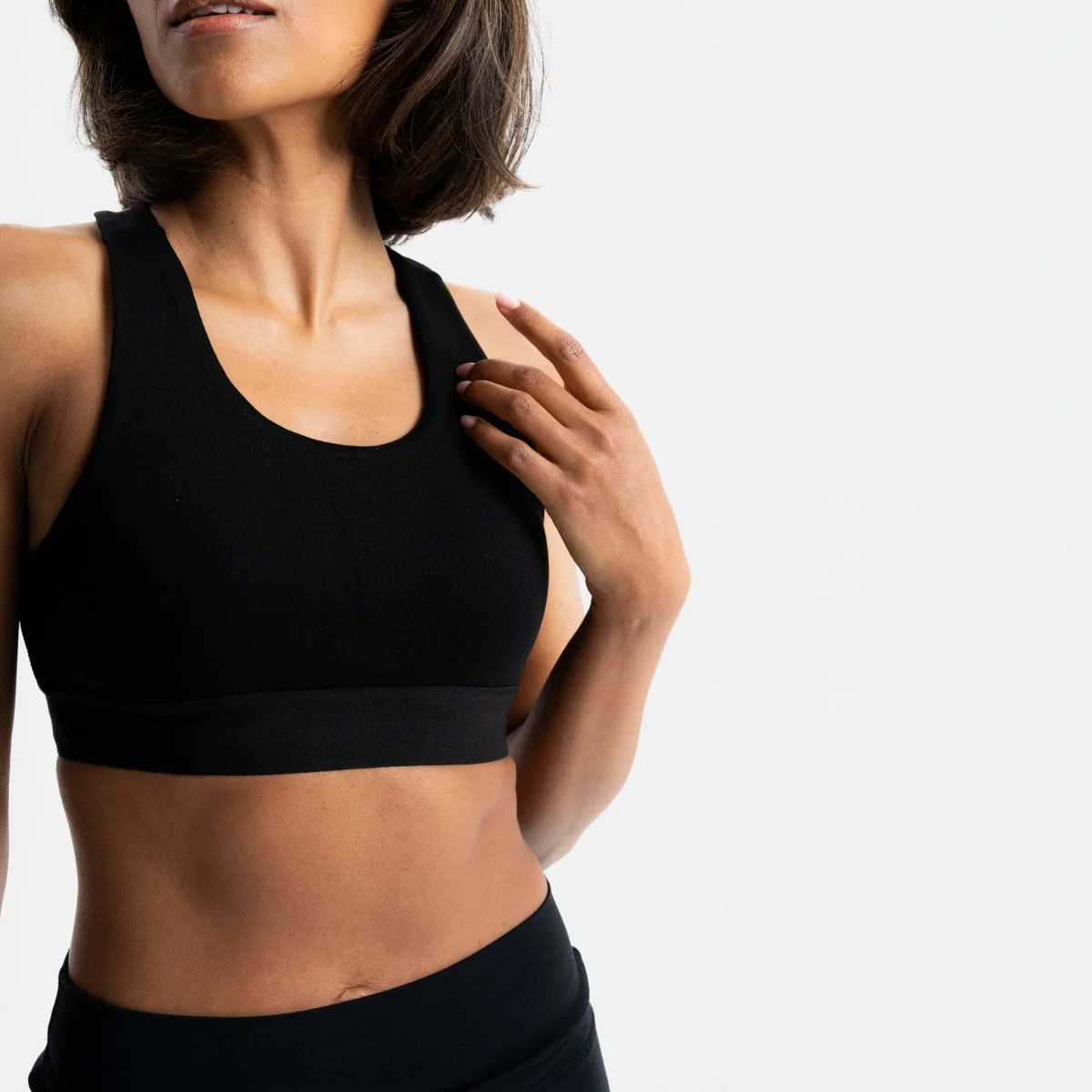 BREATH | Natural Sportsbra | Black – Bild 5