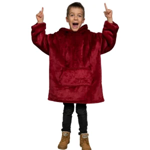 SweetPlaid™ Kids - Rot - Kinder-SweatPlaid