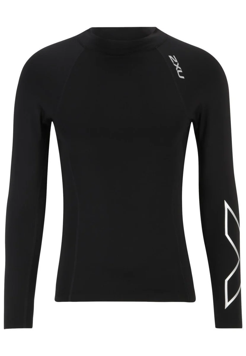Ignition Compression Long Sleeve Herren - black/silver – Bild 7