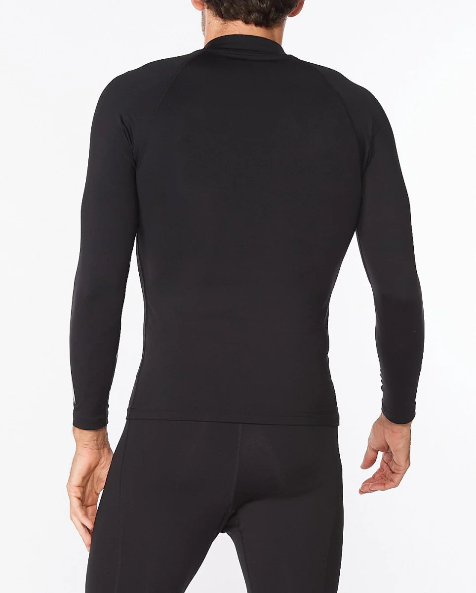 Ignition Compression Long Sleeve Herren - black/silver – Bild 3