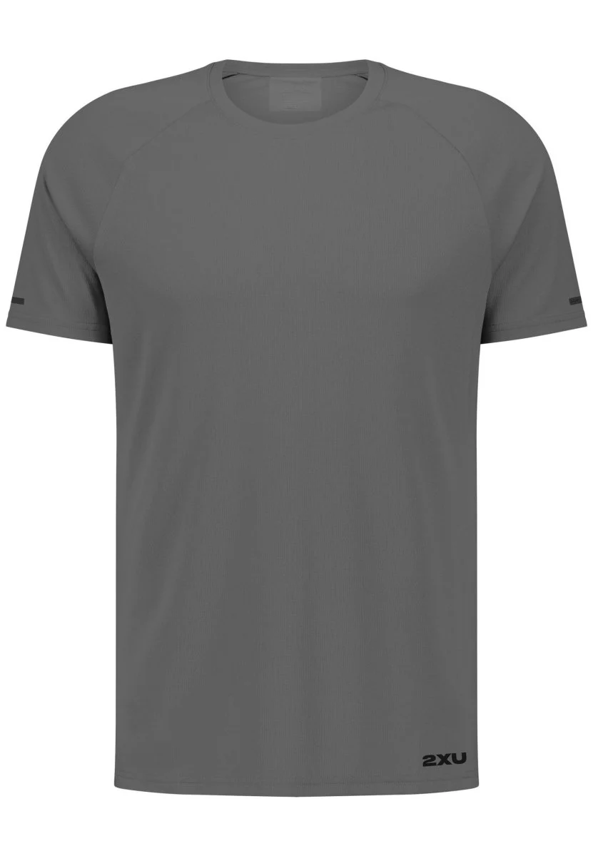 Aero Mesh Tee Laufshirt Herren - jupiter/black reflective – Bild 8