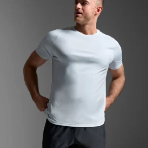 Aero Mesh Tee Laufshirt Herren - moonstone/black reflective