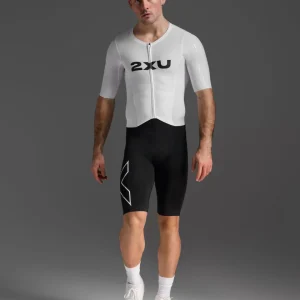 Light Speed React Sleeved Trisuit Triathonanzug Herren - black/white