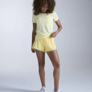 Light Speed Tech Tee Laufshirt Damen - lemon ice/lemon reflective