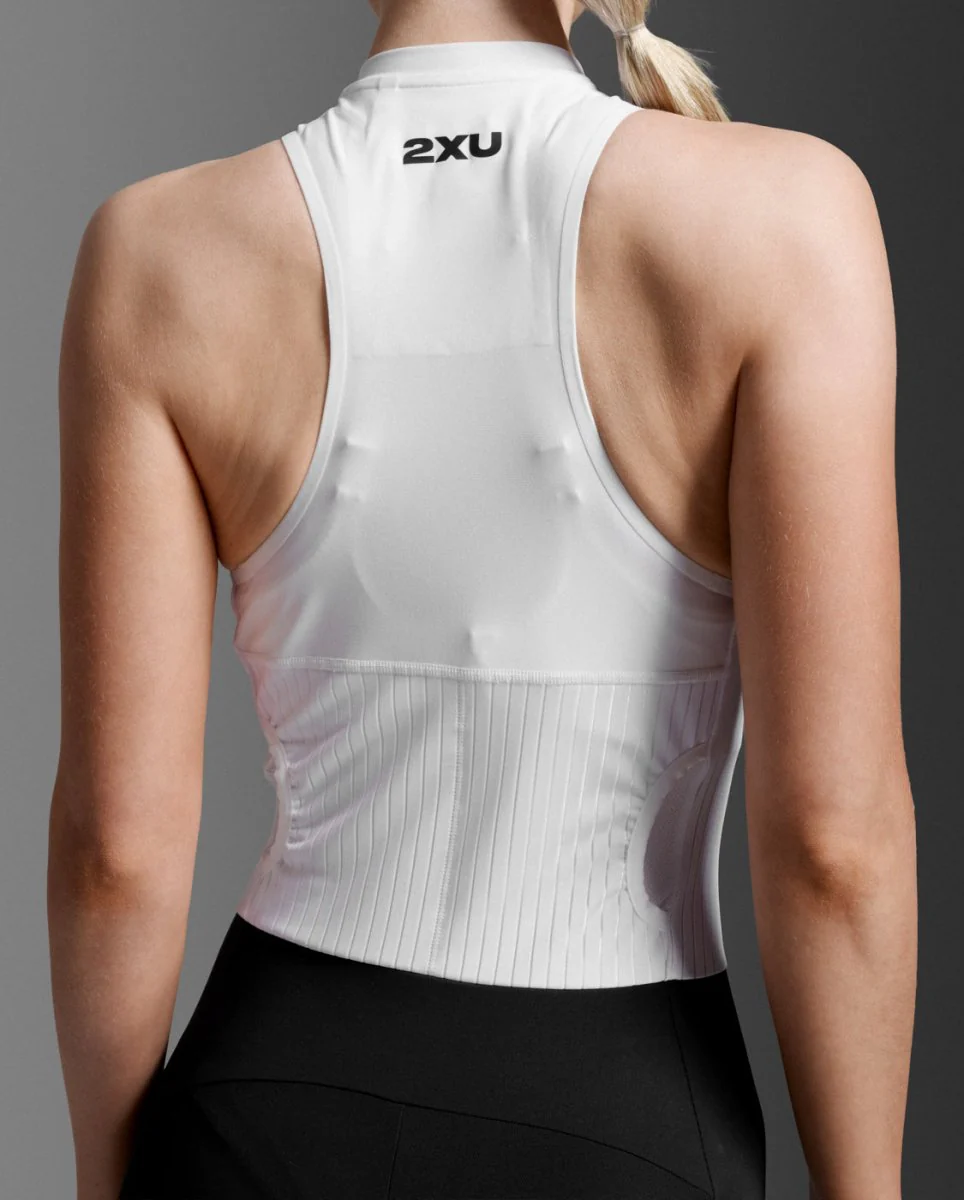 Light Speed React Trisuit Triathlonanzug Damen - black/white – Bild 5